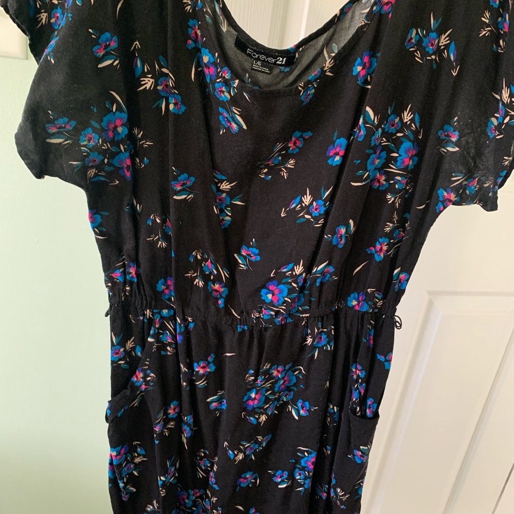 Forever 21 Black Floral Dress
